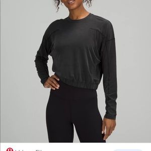 Dropped shoulder long sleeve